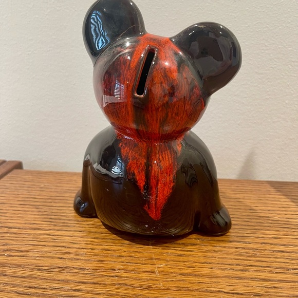 Canuck Pottery Teddy Bear Bank Canadian Vintage 1970s - Picture 3 of 4